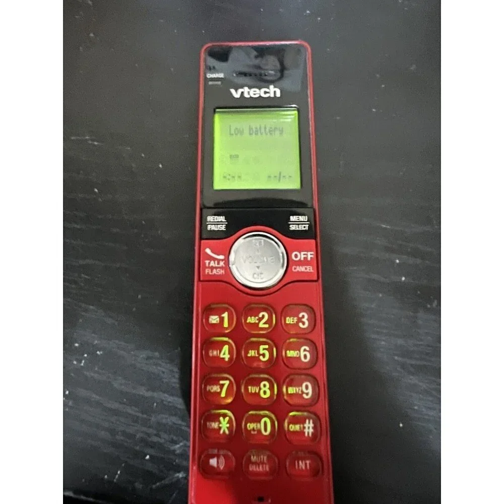 Vtech Cordless Phone System With Caller ID / Call Waiting Model CS6919-16 Red #2